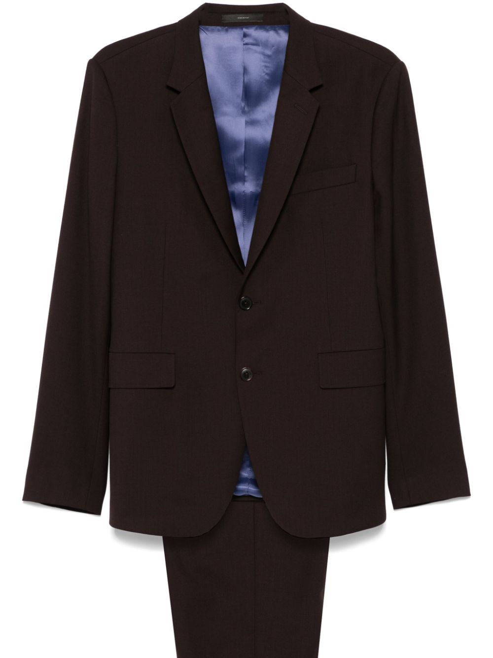 Notched-lapels single-breasted blazer - Black