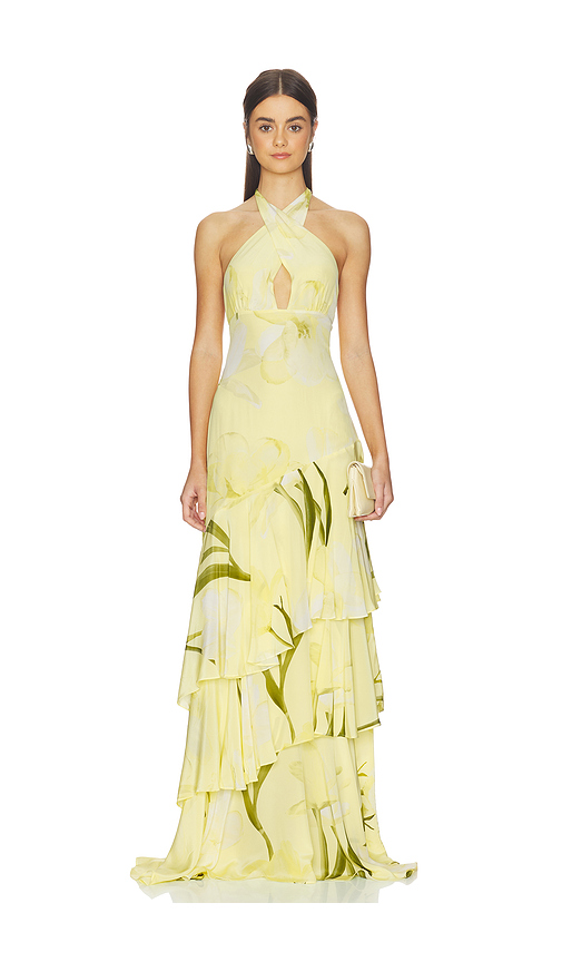Cara Cara Amethyst Dress in Lemon. - 10 also