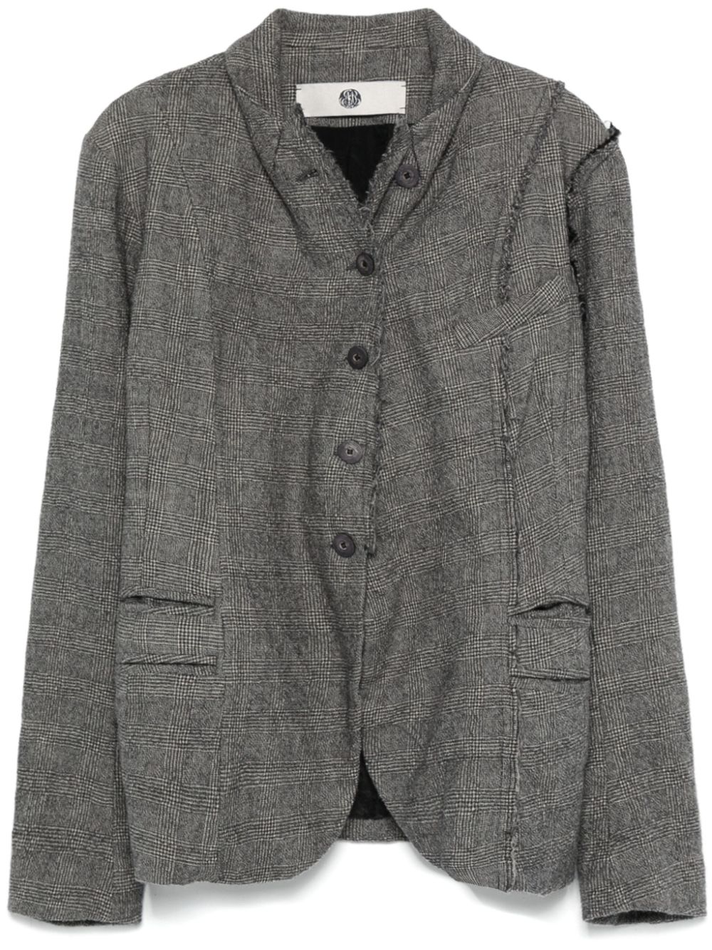 Prince of Wales-pattern blazer - Grey