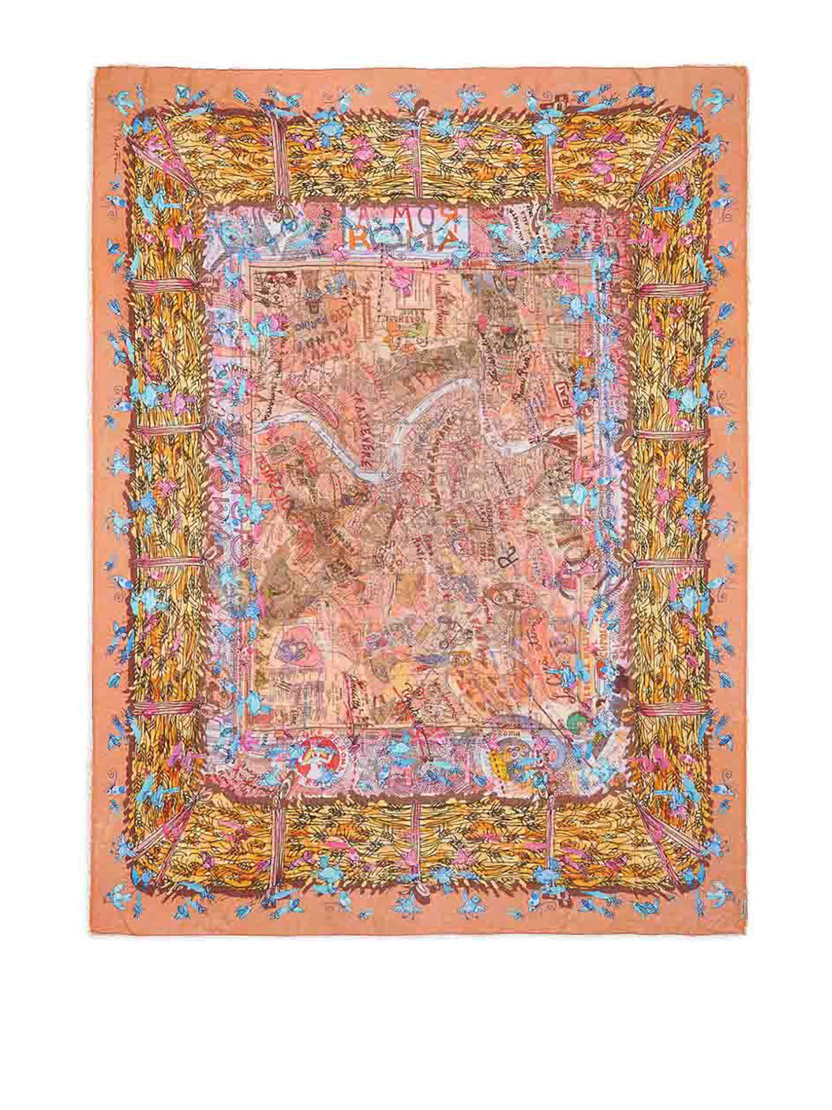Faliero Sarti - paolo fiumi roma print lightweight stole