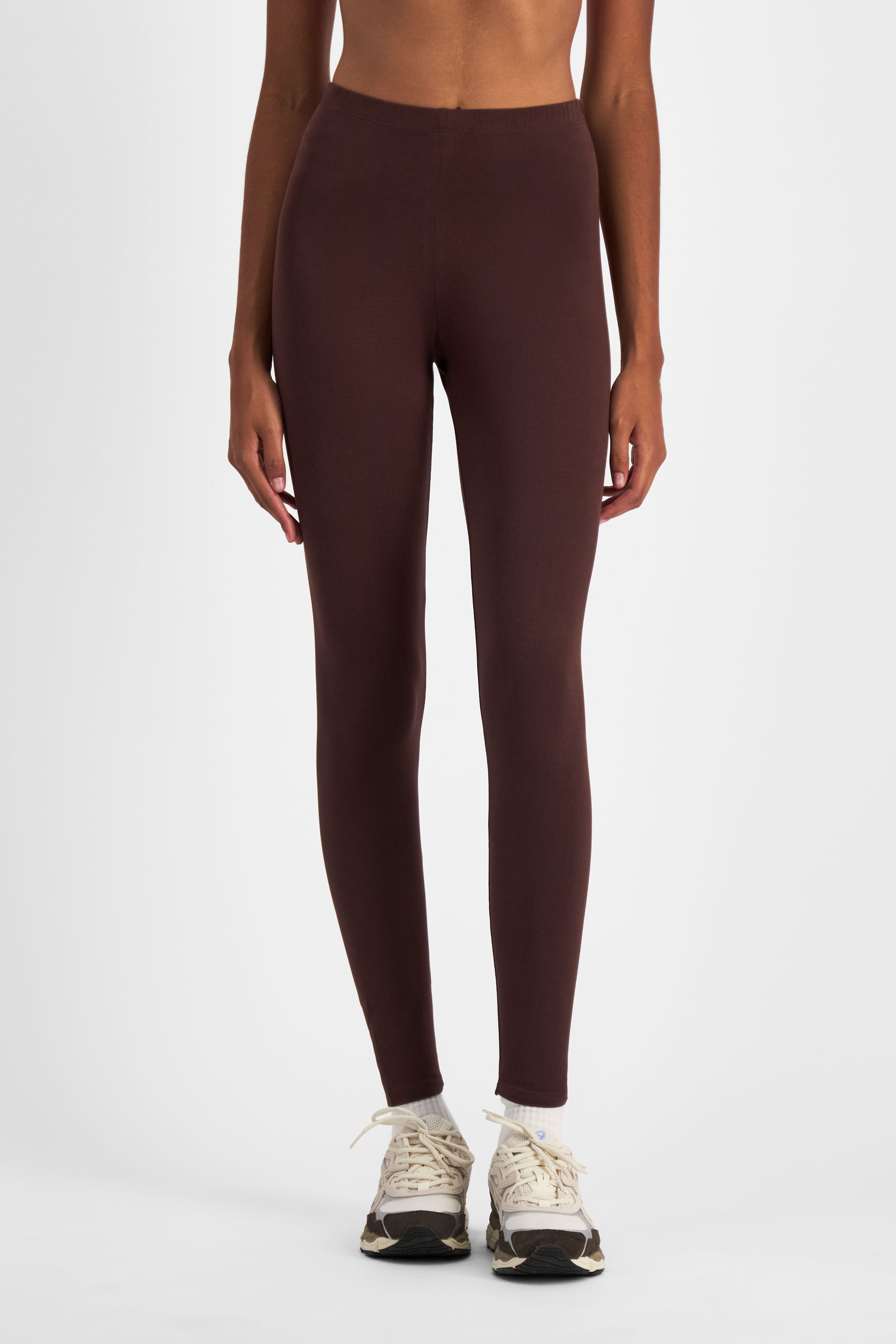 Women's Move Cotton Stretch Legging in Dark Espresso