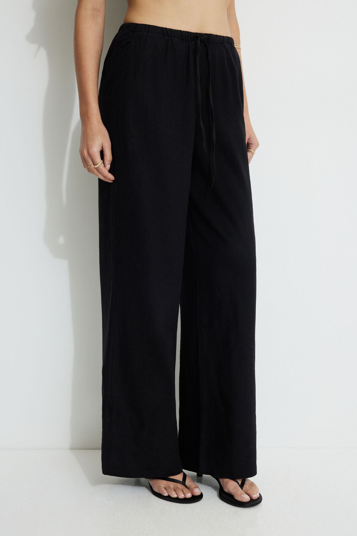 Leo Wide Leg Linen Pants