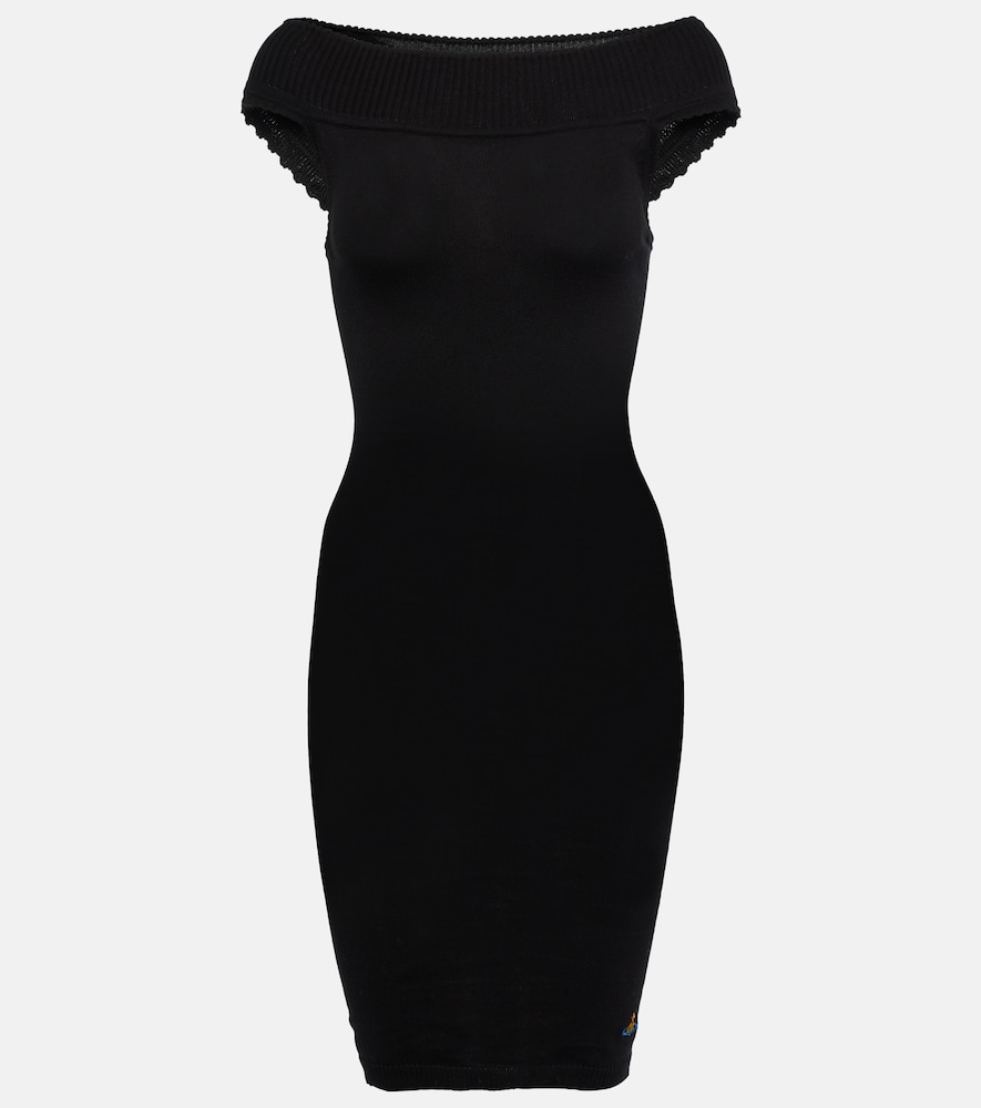 Embroidered cotton minidress