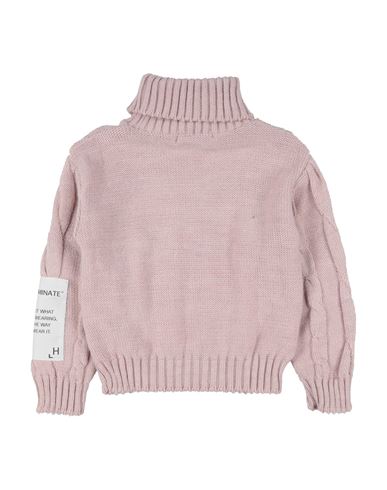Kid Girl Turtleneck Light pink Size 12 Acrylic, Wool