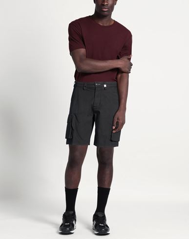 Man Shorts & Bermuda Shorts Charcoal Size 30 Cotton, Polyester, Elastane