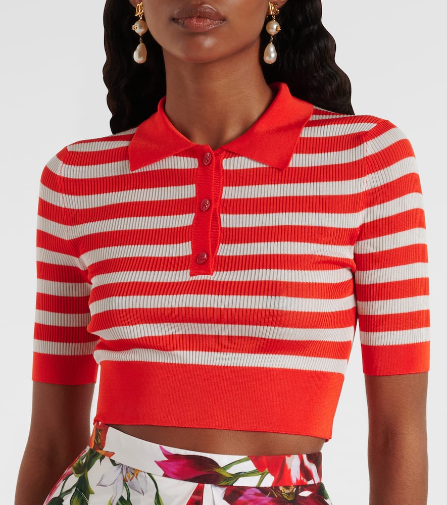 Striped polo shirt