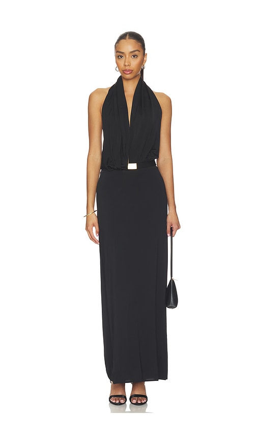 Vix Swimwear X Rosie Huntington-Whiteley Rosana Long Dress in Black. - S also in