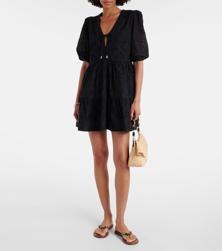 Saint-Tropez broderie anglaise minidress