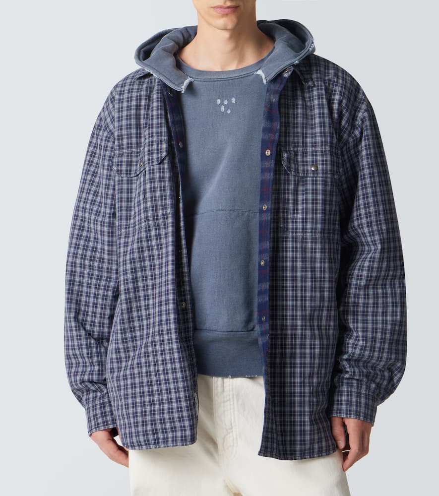 Padded reversible overshirt