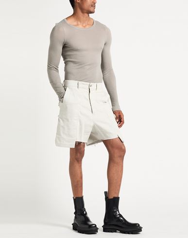 Man Shorts & Bermuda Shorts Light grey Size 31 Cotton