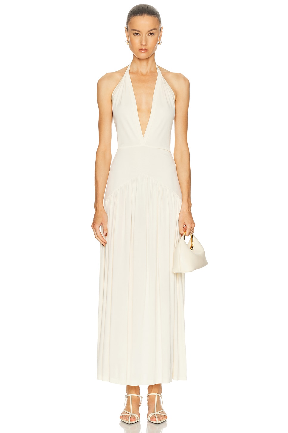 Aya Muse Ola Dress in Ivory. L. Also in