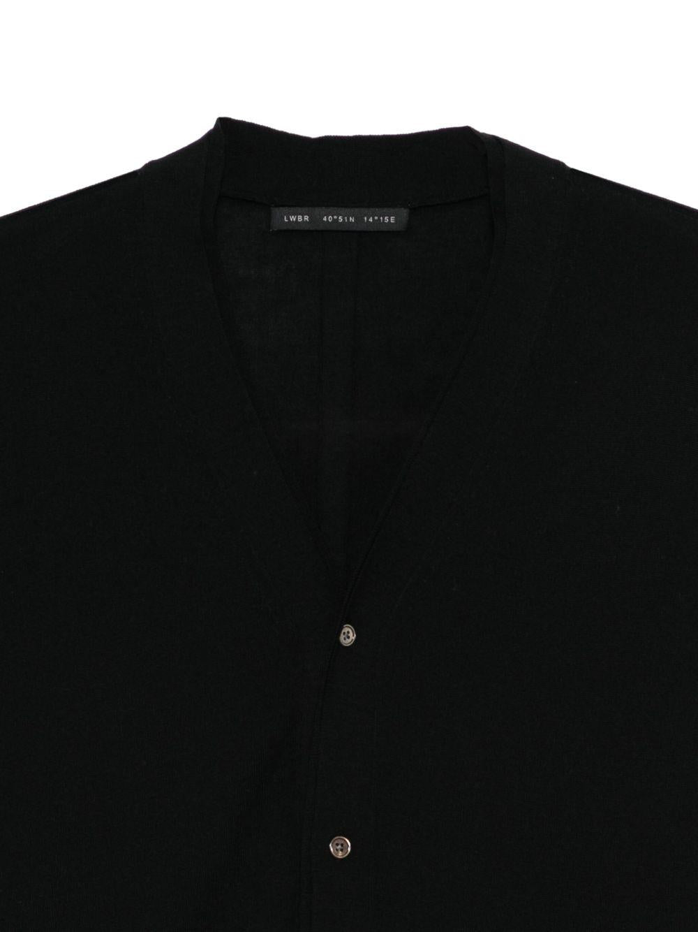 Wool Cardigan — Black