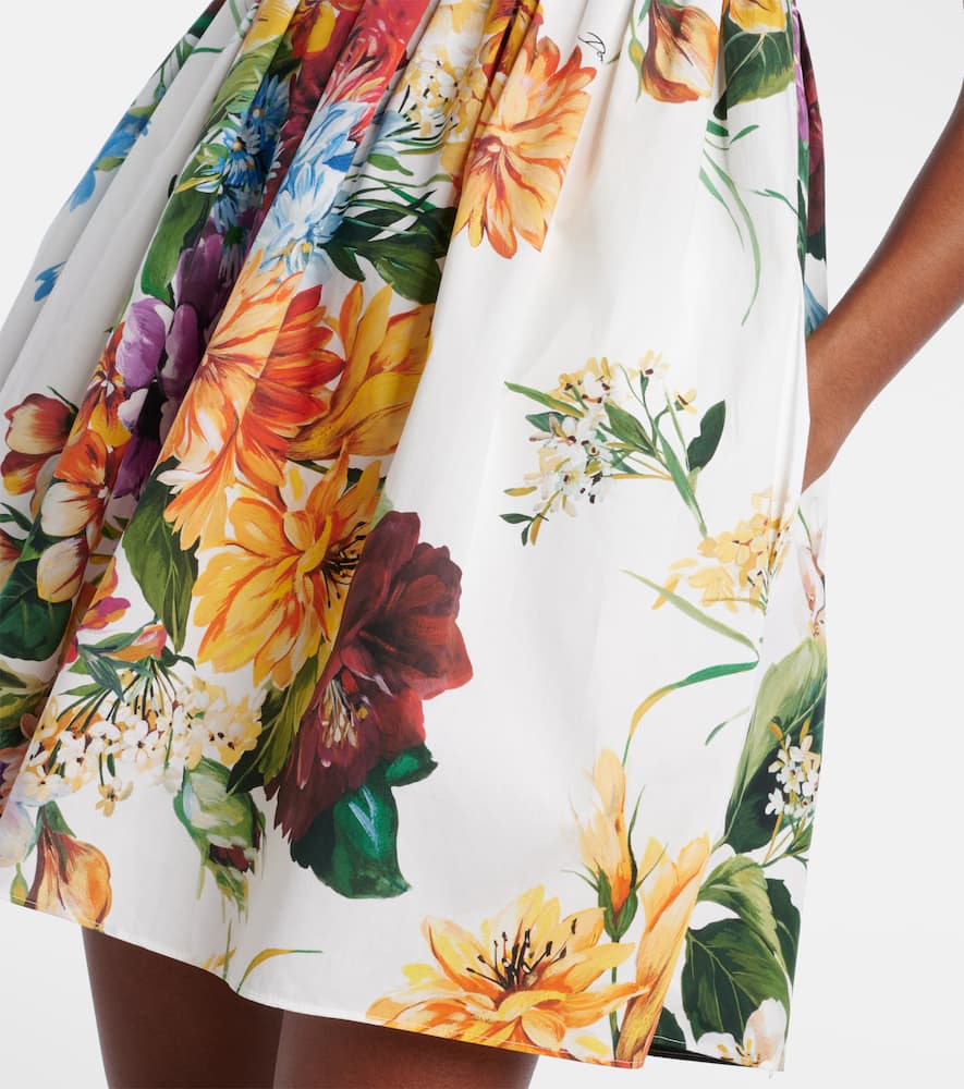 Floral cotton minidress