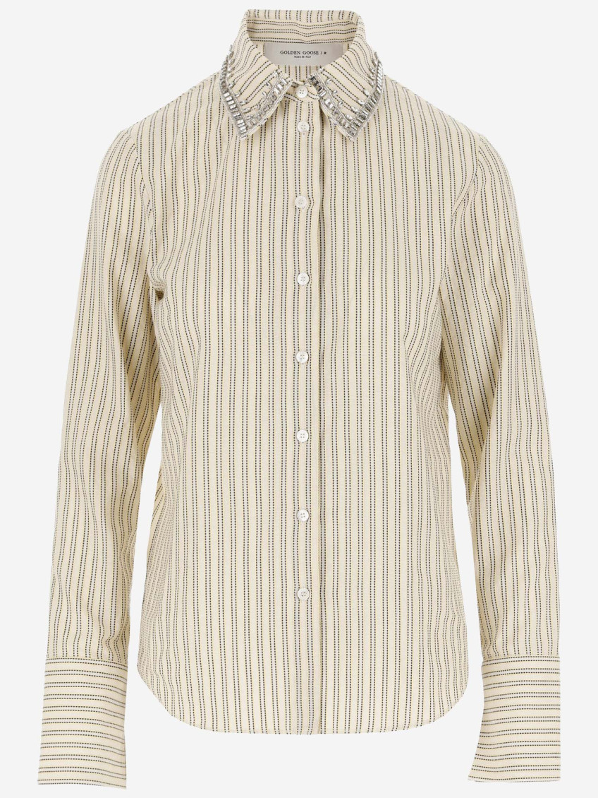 Cotton Shirt With Striped Pattern