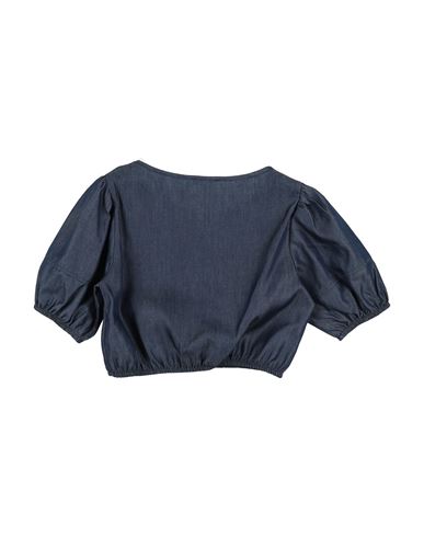 Kid Girl Top Slate blue Size 16 Cotton, Tencel