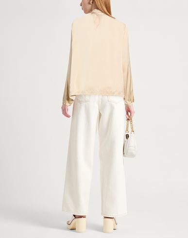 Woman Top Beige Size 10 Viscose