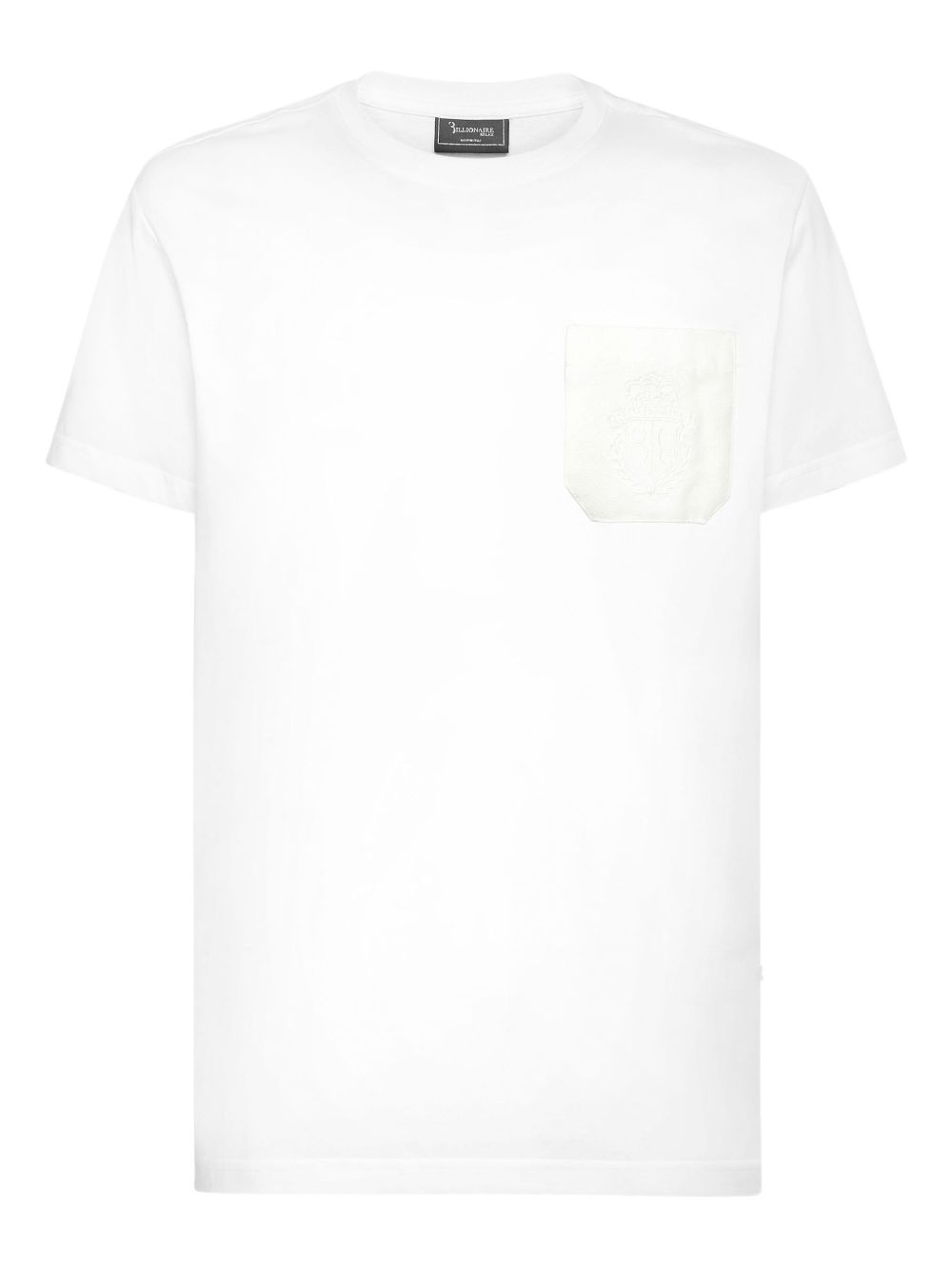 Crest-embroidered T-shirt - Blue