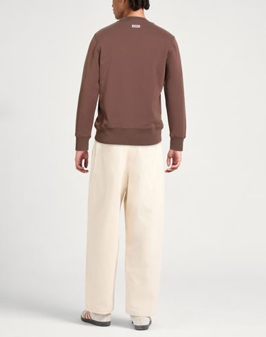 Man Sweatshirt Brown Size XL Cotton