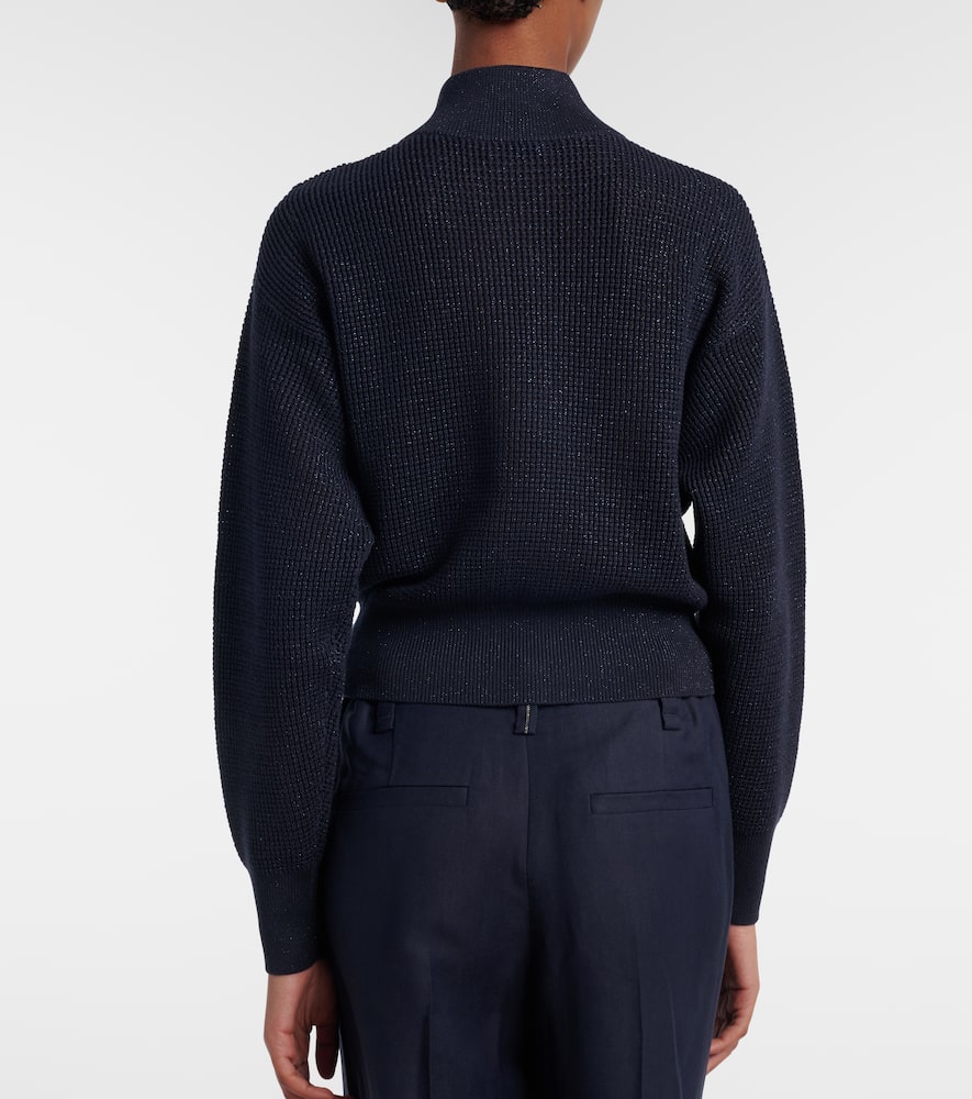 Cotton-blend cardigan