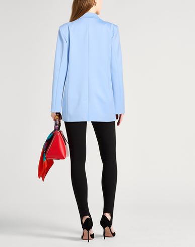 Woman Blazer Sky blue Size 8 Polyamide, Viscose, Elastane