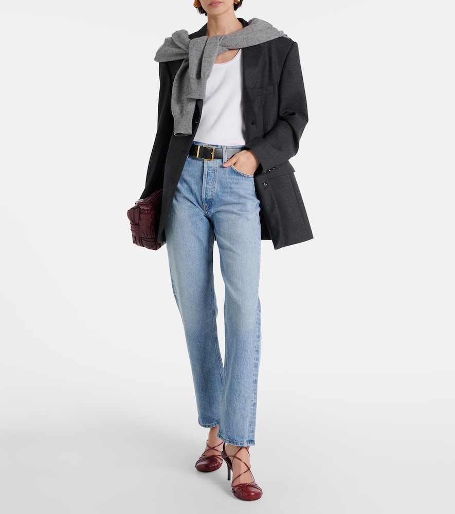 90's Pinch Waist high-rise straight jeans
