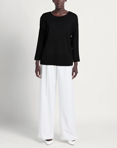 Woman Sweater Black Size 10 Wool, Silk, Cashmere