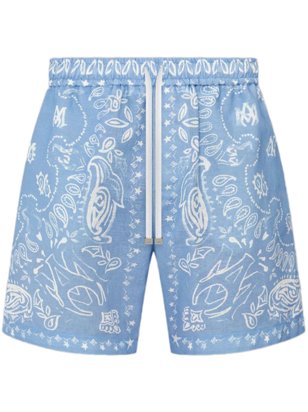 Bandana watercolor shorts - Blue