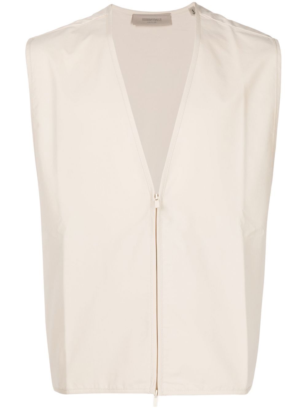 Barn zip-up vest - Neutrals