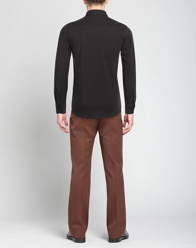 Man Shirt Dark brown Size S Pima Cotton