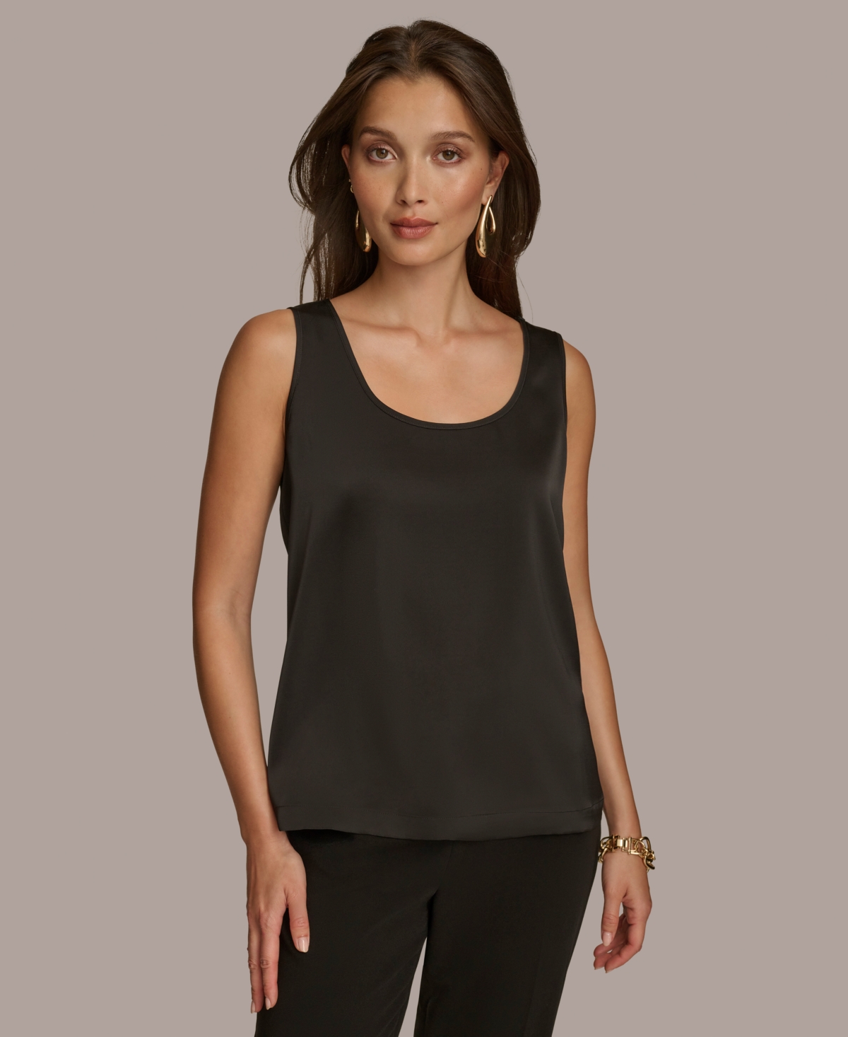 Women's Scoop-Neck Tank Top - Black