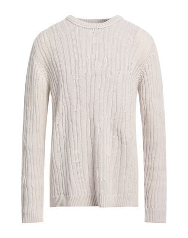Man Sweater Beige Size M Virgin Wool