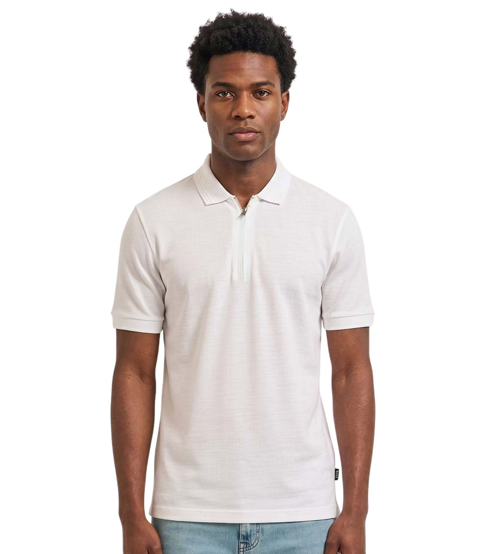 White Shirt Collar Polos