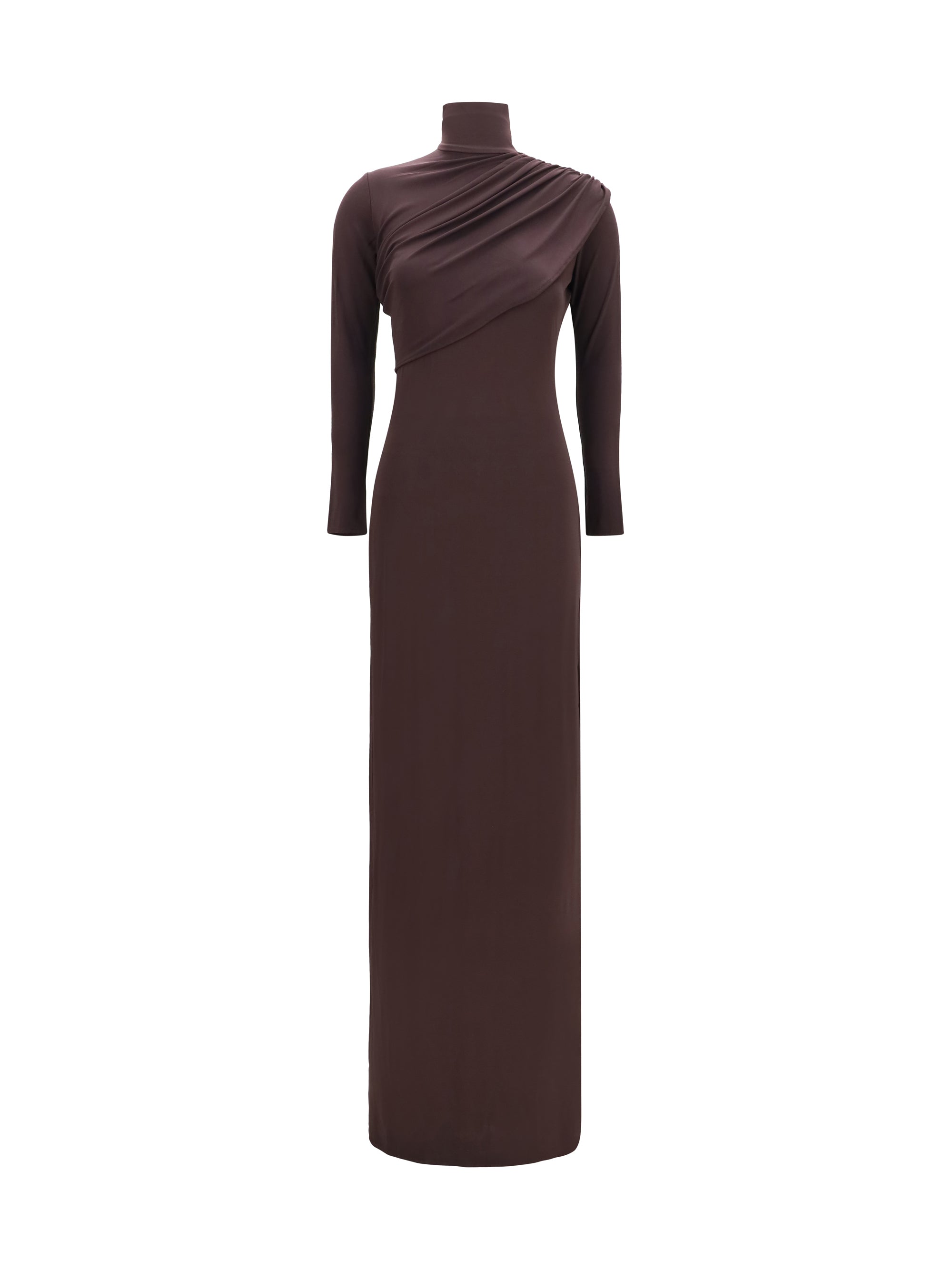 Twist Dress — Burgundy