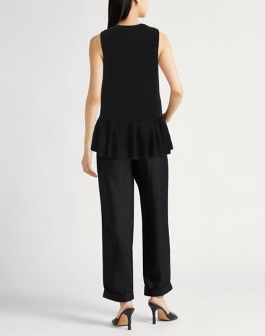 Woman Top Black Size 6 Triacetate, Polyester