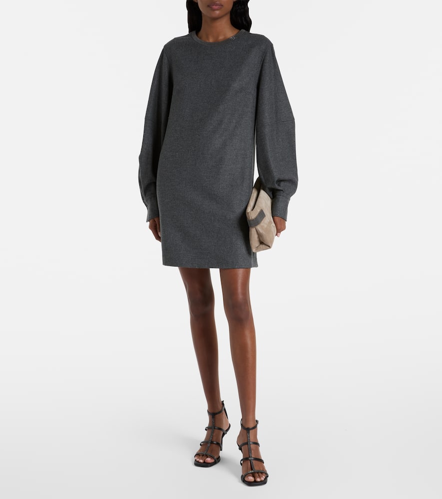 Wool and cashmere minidress