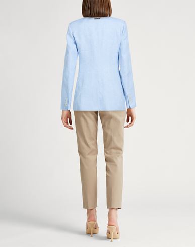 Woman Blazer Sky blue Size 6 Linen