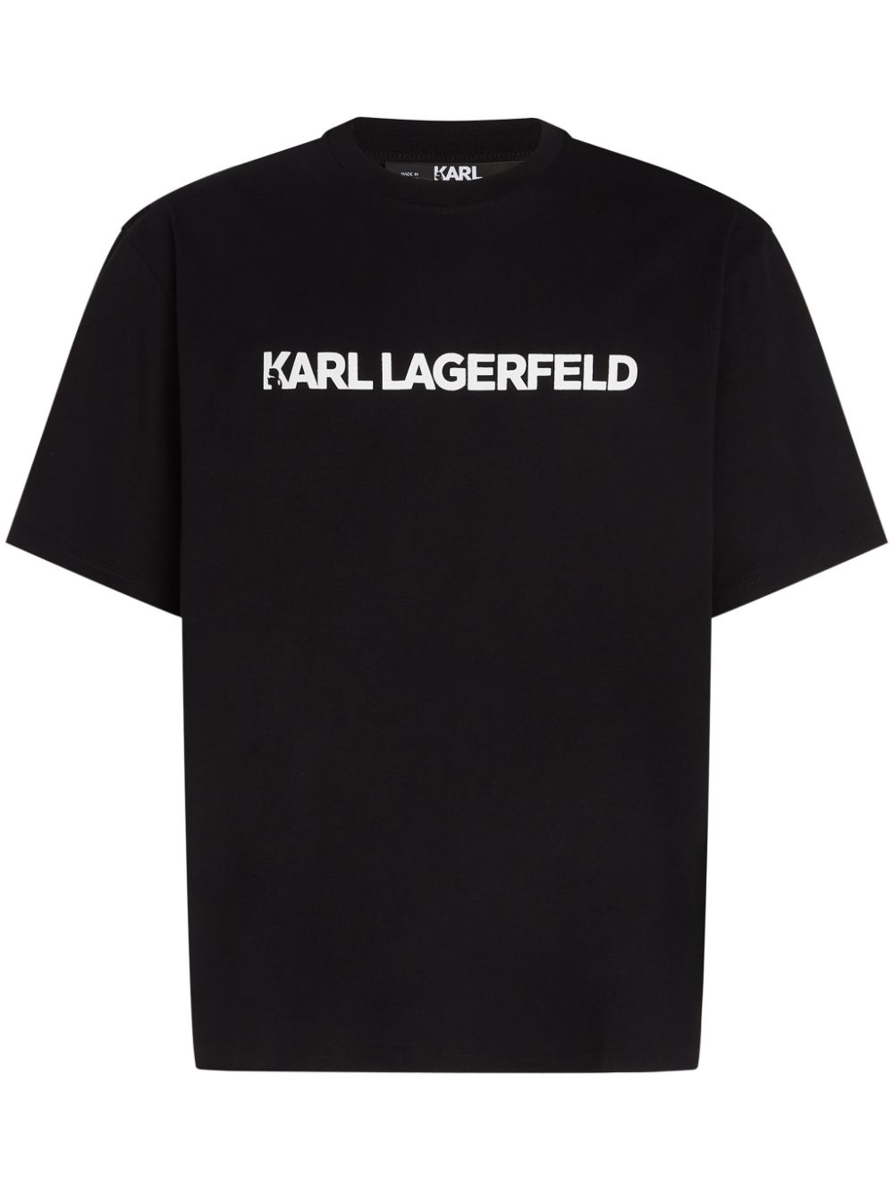Elongated Logo organic cotton T-shirt - Black