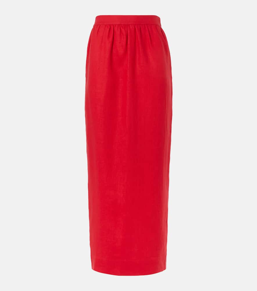 Bonnie linen pencil skirt