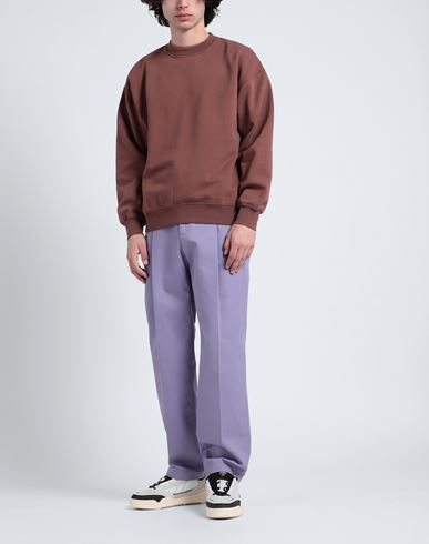 Organic Oversized Crew Sweatshirt Brown