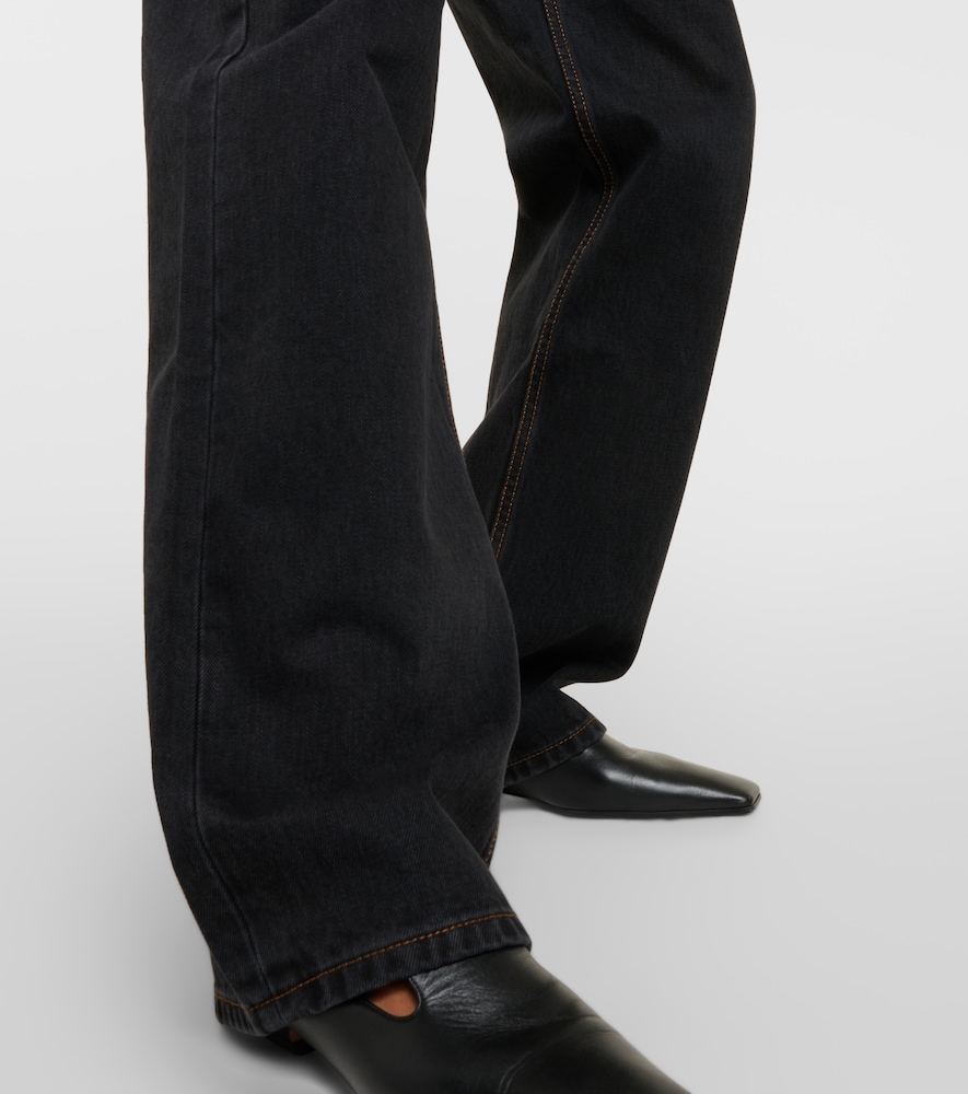 High-rise straight jeans