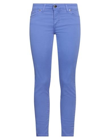 Woman Pants Light blue Size 4 Cotton, Elastane