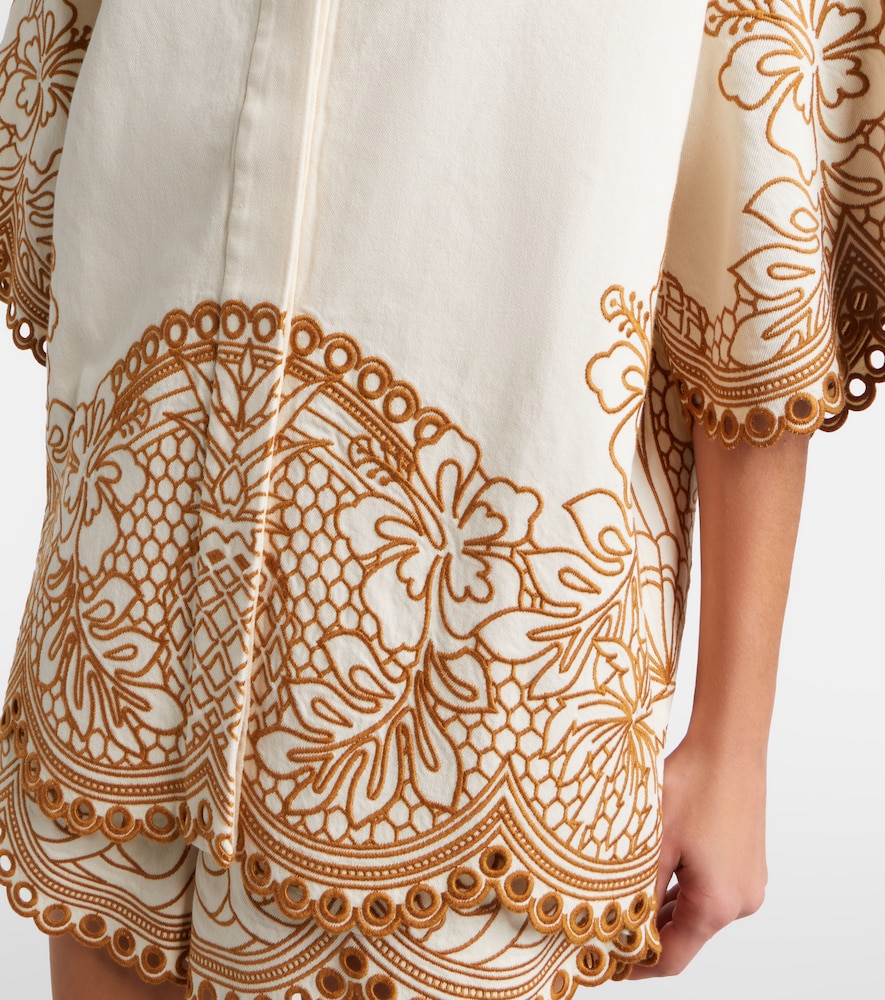 Como embroidered cotton shirt