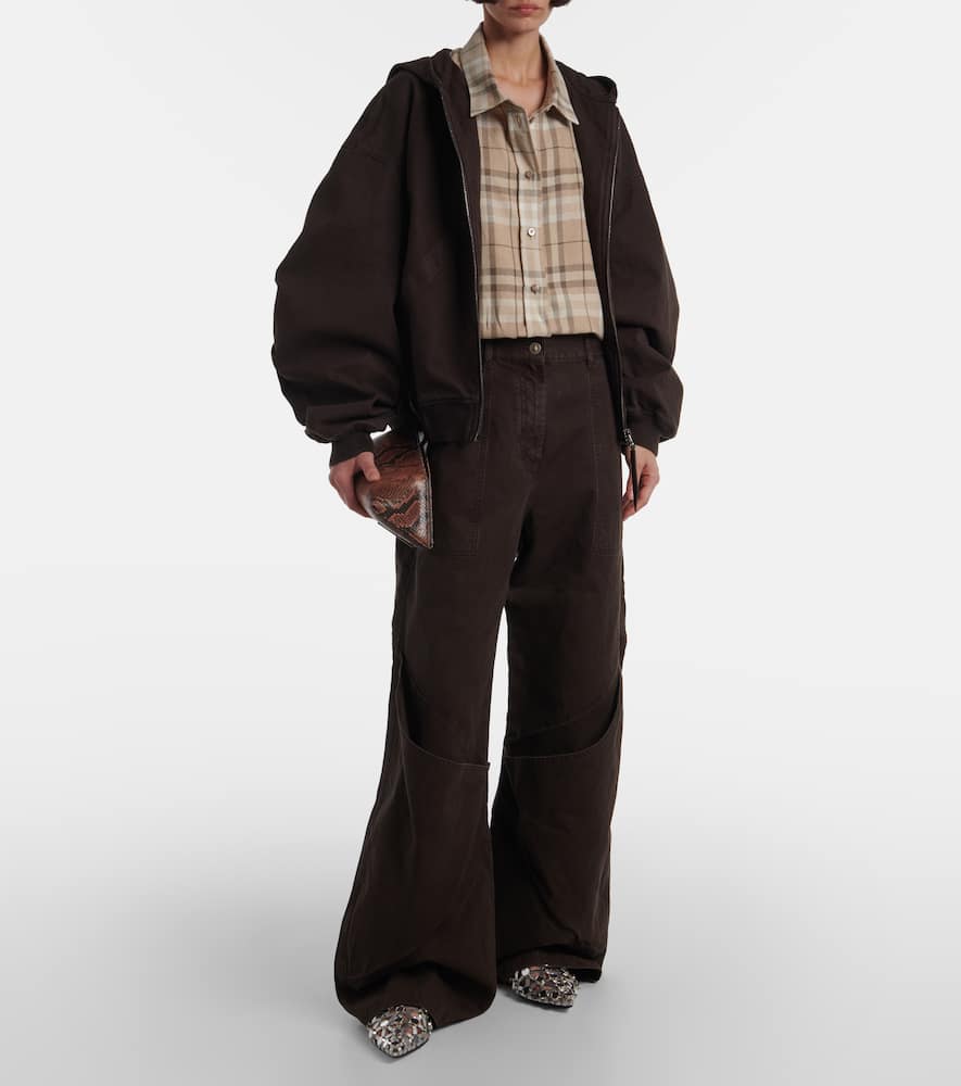 High-rise wide-leg jeans