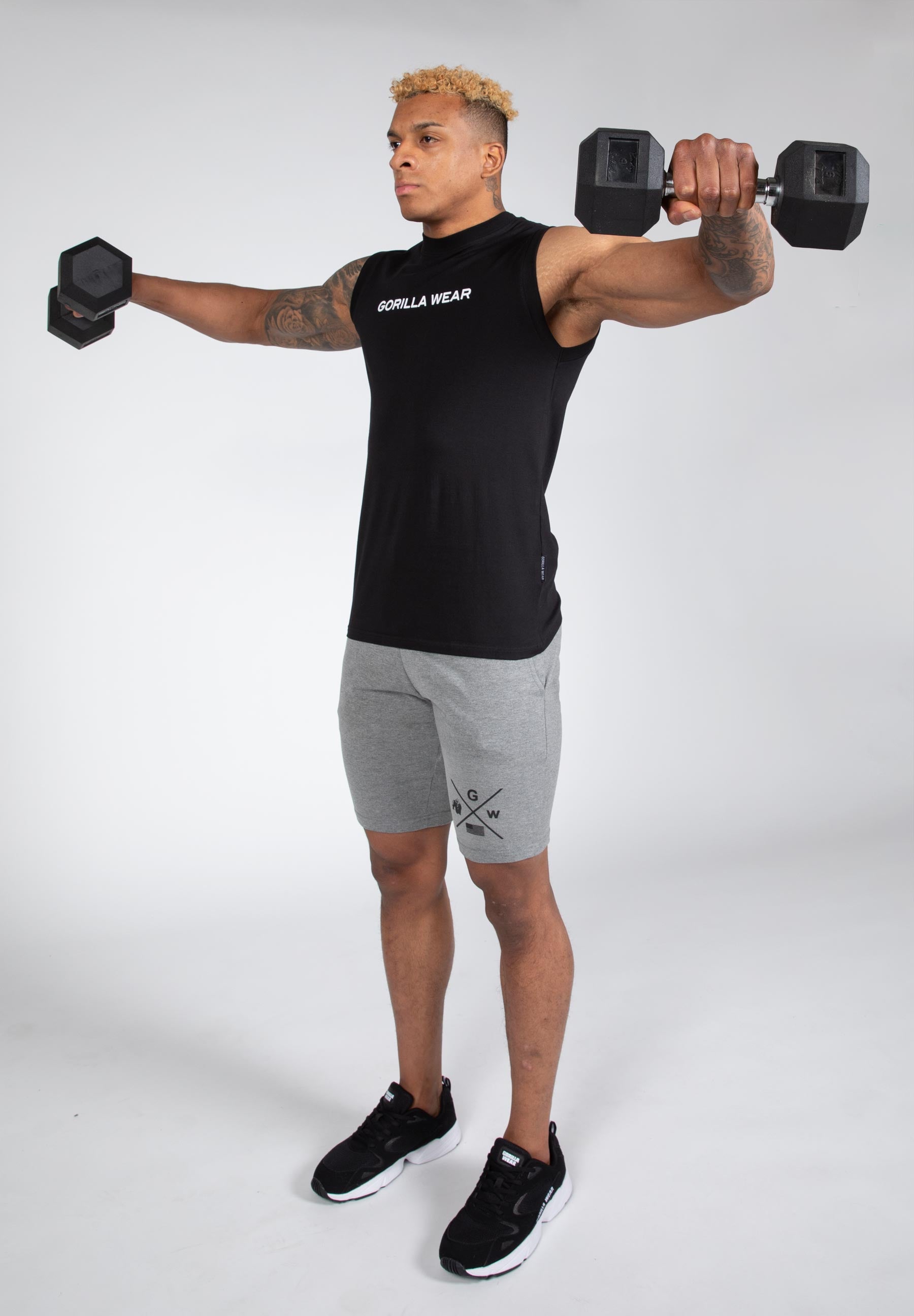 Sorrento Sleeveless T-Shirt - Black