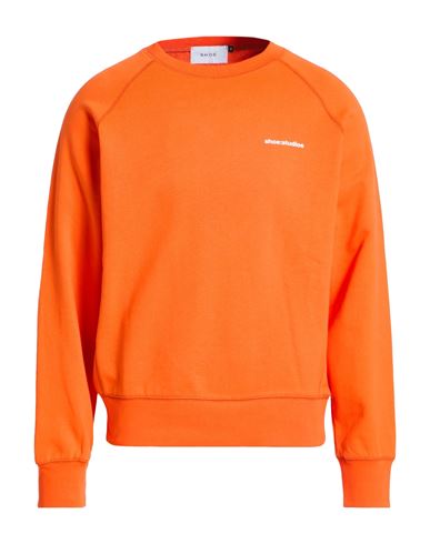 Man Sweatshirt Orange Size L Cotton
