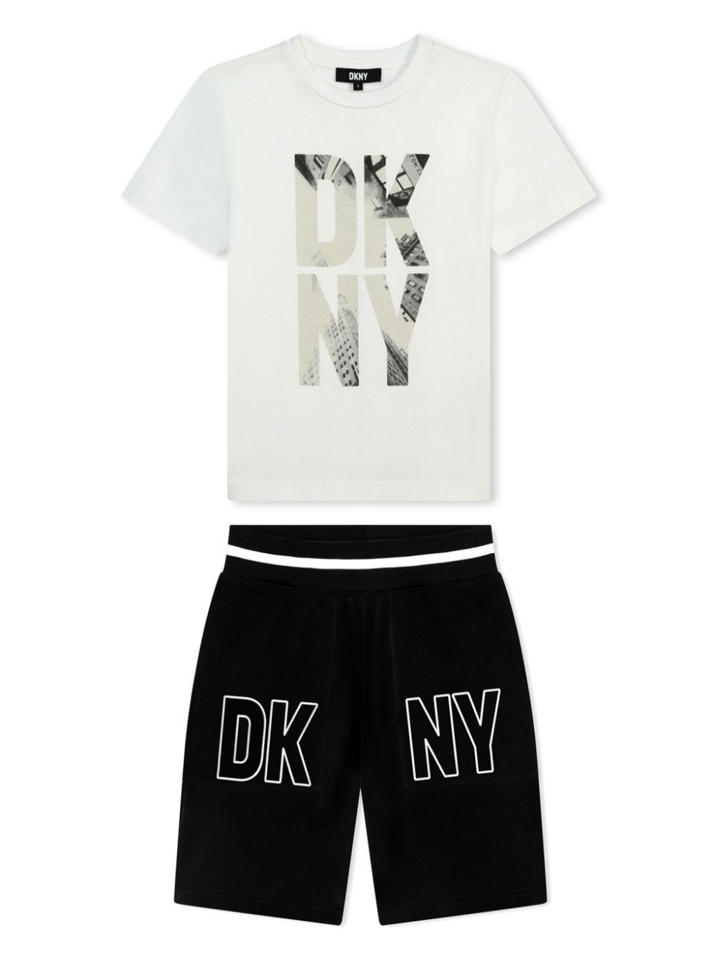 Logo-print cotton tracksuit set - White