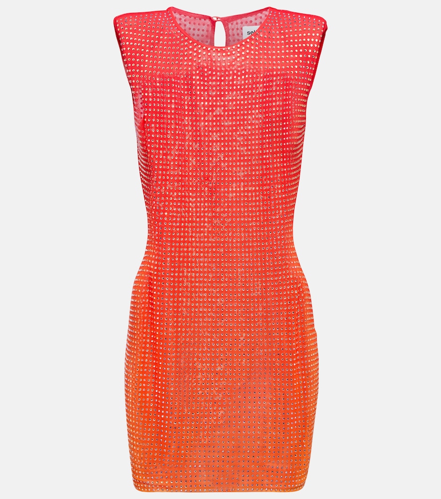 Self-Portrait Embellished minidress