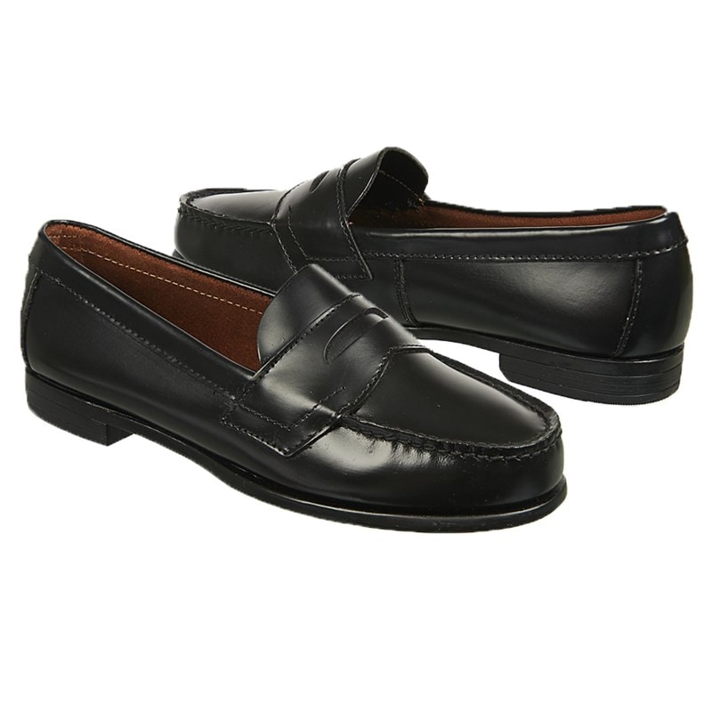 Women's Classic II Penny Loafers (Black Leather)