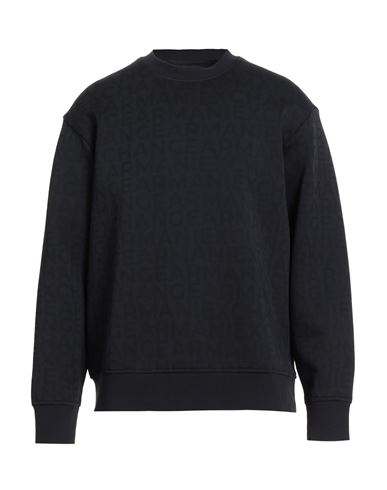 Man Sweatshirt Navy Size M Cotton