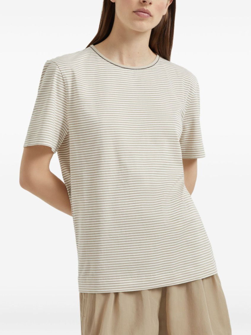 Striped T-shirt - Neutrals